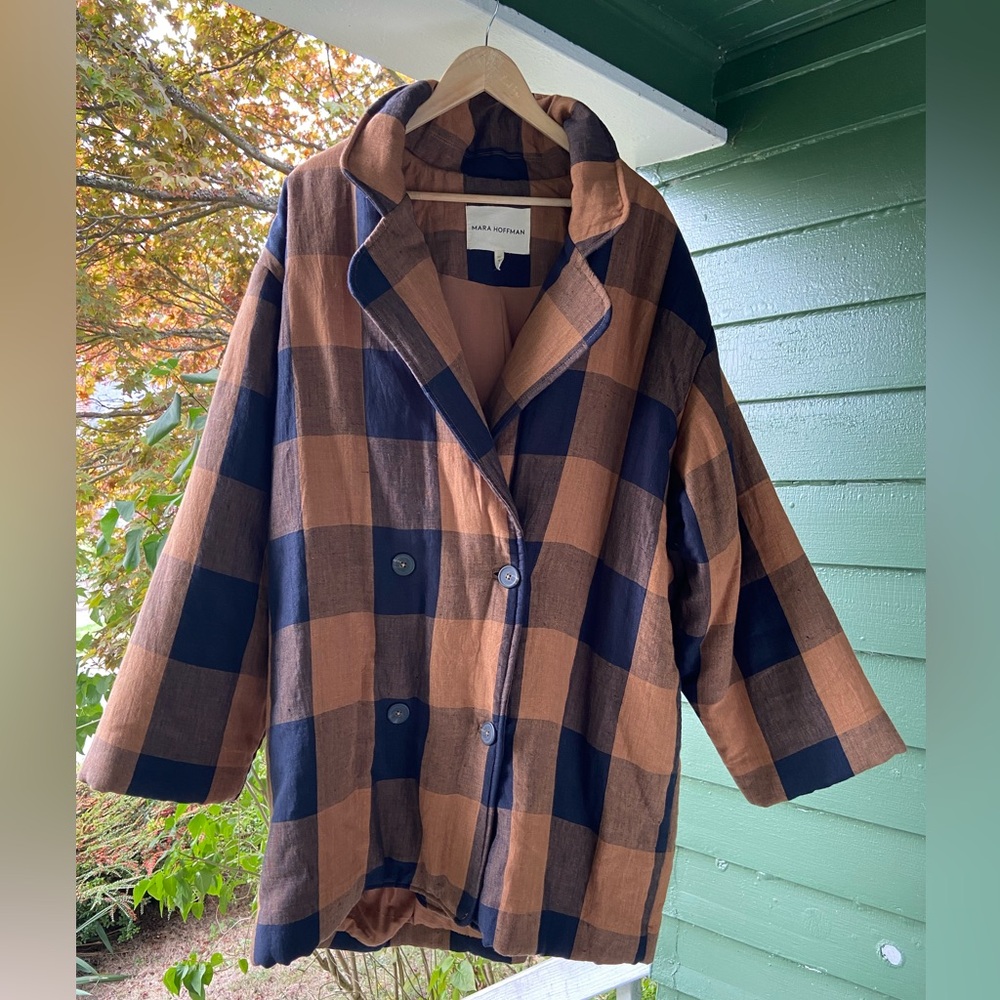 Mara Hoffman Clem Jacket - Buffalo Check - 2X